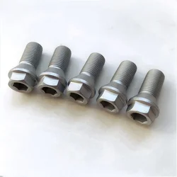 10pcs Short Head Wheel Screws Lug Bolts M12x1.25 M12x1.5 M14x1.25 M14x1.5 Grade 10.9