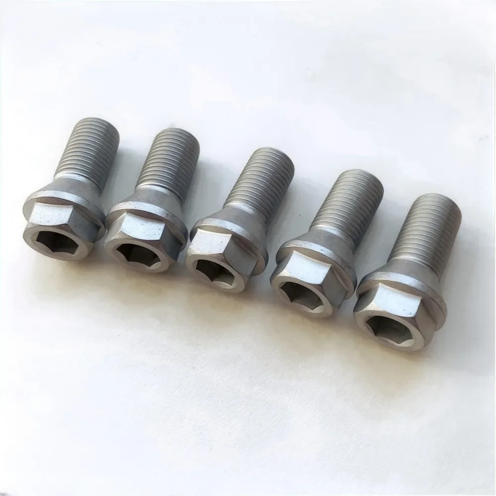 10pcs Short Head Wheel Screws Lug Bolts M12x1.25 M12x1.5 M14x1.25 M14x1.5 Grade 10.9