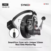 Synco Xtalk X1 X2 X3 X4 X5 X9 Wireless Intercom Communication Headset Full-Duplex Remote Ear Headphone Microphone for Filmmaking
