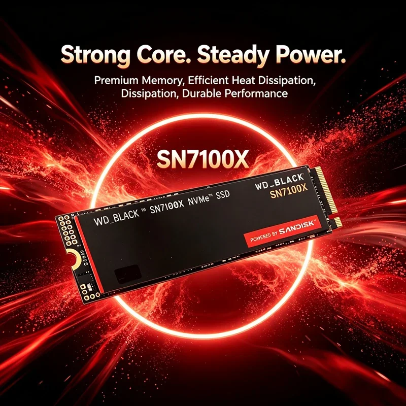 Western Digital SN7100X NVMe M.2 SSD PCIe4.0 Solid State Drive, High Speed Internal Gaming SSD For Desktop Laptop PC Upgrade