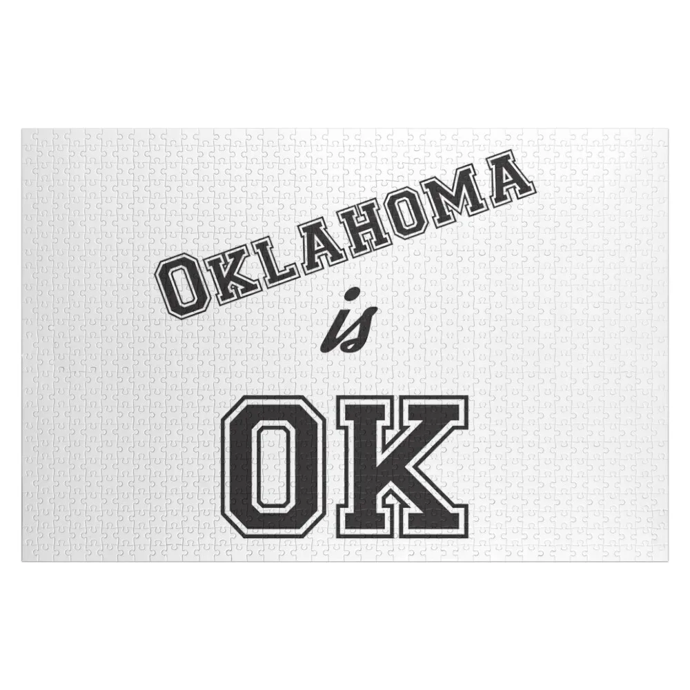 

Деревянный пазл «Оклахома в порядке» с фотографией, для взрослых, с возможностью нанесения имени, детская игрушка-пазл