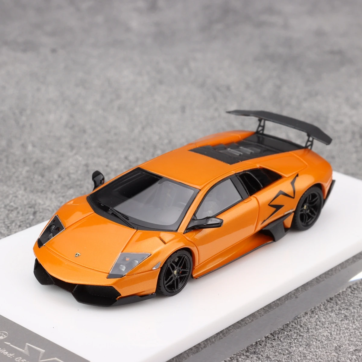 CL Gallery 1:64 Lamborghini Mucielago LP670-4 SV Bat miniature resin simulation model, adult decoration,boy toy, children's gift