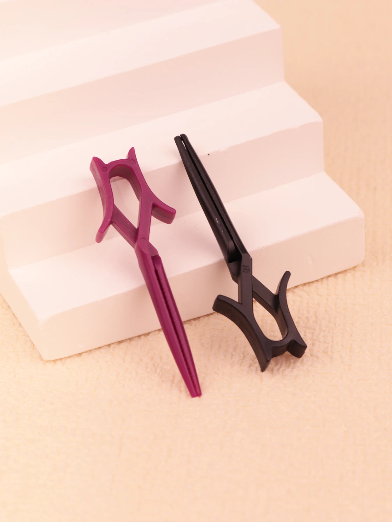 50 قطعة من مشبك الشعر المقاوم للصدأ للنساء من الفولاذ المقاوم للصدأ لصالونات التجميل وحلاقة التثبيت بدون علامات قابلة للطي خاصة للشعر المستعار الحقيقي #4