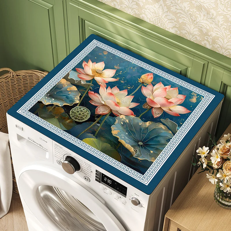 Drum washing machine waterproof cover, microwave oven refrigerator cover cloth, diatomaceous earth absorbent cover pad
