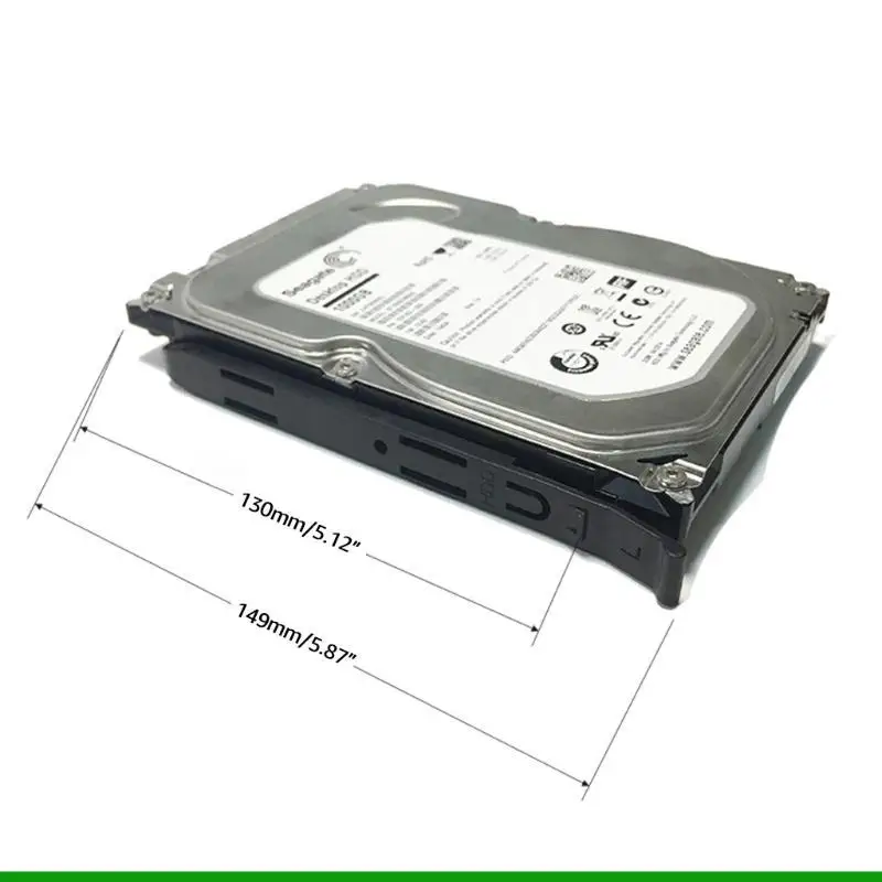 5 paia di binari per disco rigido Accessori per gabbie per telaio Guide in plastica per cursore per vano di trasmissione per vassoio per disco rigido da 3,5 a 5,25 Caddy
