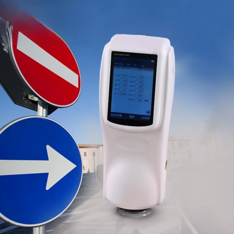 Traffic road sign spectrophotometer, traffic reflective film colorimeter