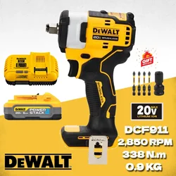 DEWALT Impact Wrench DCF911 With 20V Lithium Battery High Torque 380 N.m Brushless Motor Cordless Rechargeable Wrench Power Tool