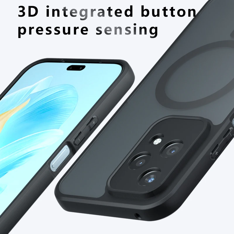 Case For Honor 200 Pro 200 Lite Luxury Frosted Skin-Friendly Magnetic Acrylic Cover For Honor200 Pro 200 Lite Shockproof Bumper