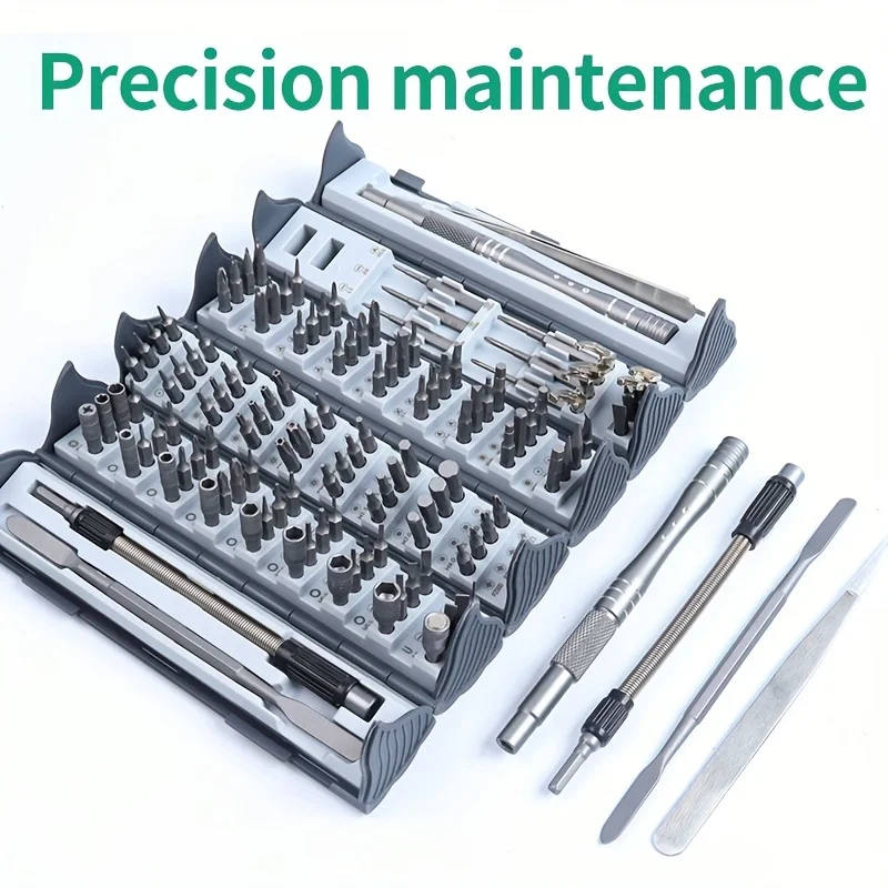 128 in 1 Präzisions schrauben dreher Set super magnetische Phillips Hex Professional Men Reparatur Handwerkzeug für PC iPhone Scroll Aufbewahrung sbox