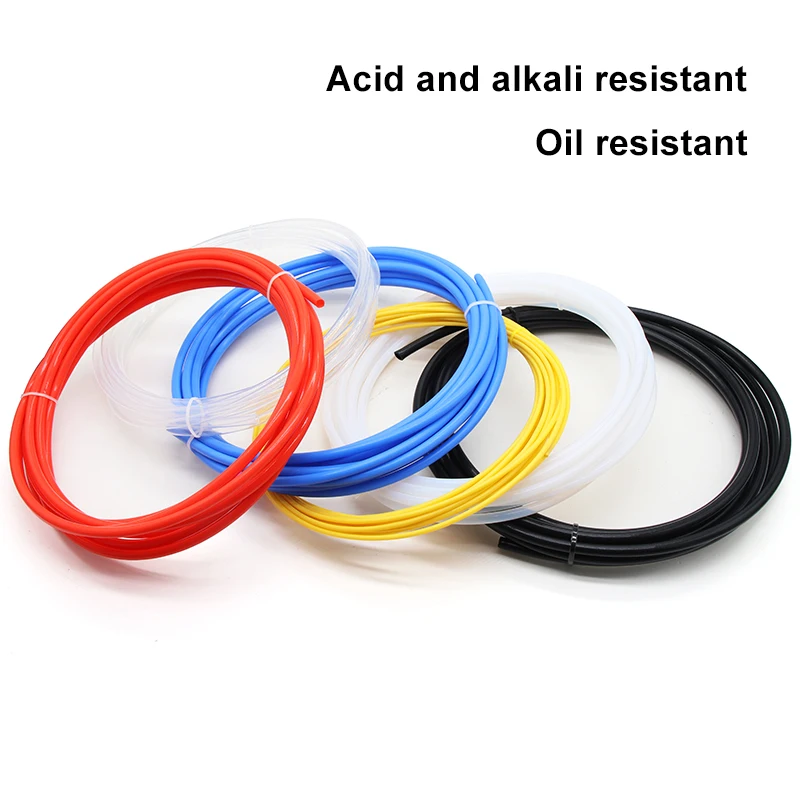 1/5/10m 3D Printer Part PTFE Tube Pipe for J-head Hotend V5 V6 1.75mm /3mm Filament FEP Insulated ID 1mm 2mm 3mm 4mm 6mm Tube view 4