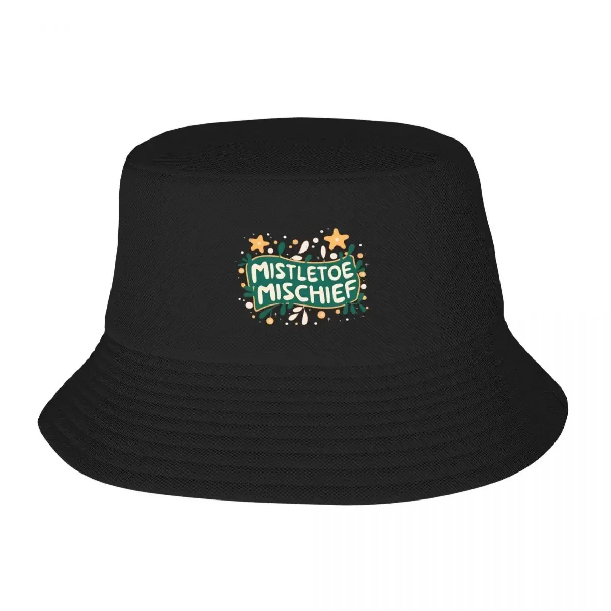 New Funny Christmas Pun Christmas Quotes Mistletoe Mischief Bucket Hat Hats Trucker Hat Party Hats Girl'S Hats Men's