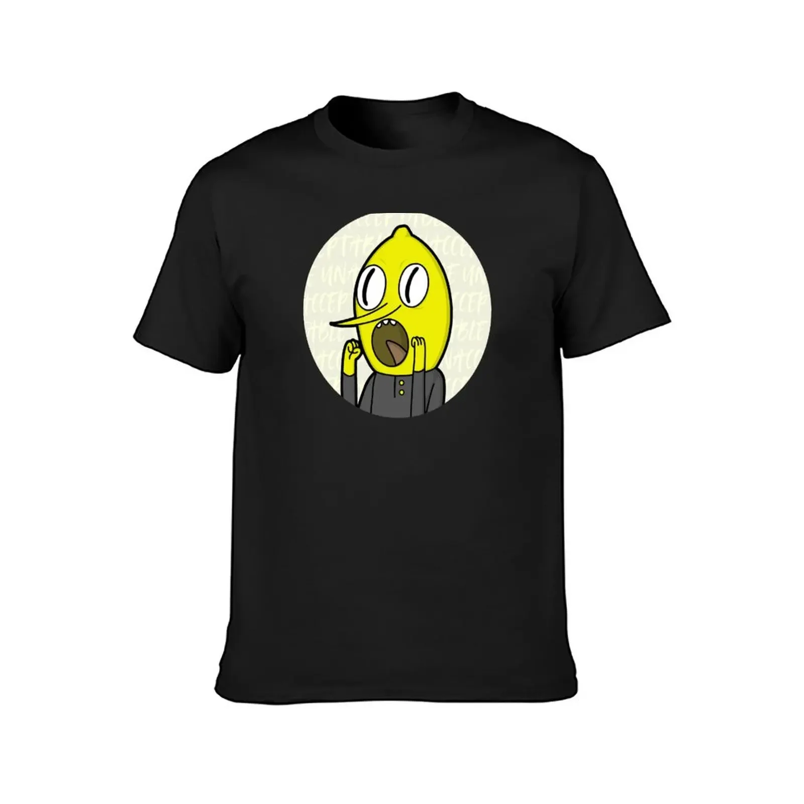 UNACCEPTABLE by Lemongrab T-Shirt heavyweights shirts graphic tees sports fans blanks mens  t-shirts