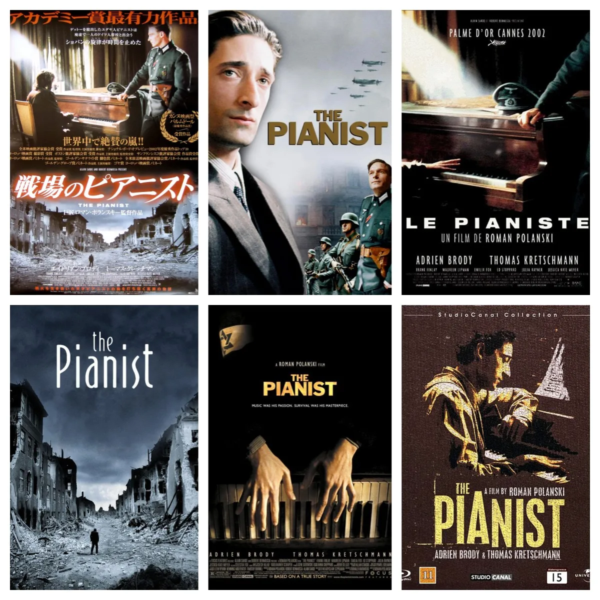 Movie The Pianist (2002) Poster Wall Art Home Decor Painting Calligraph