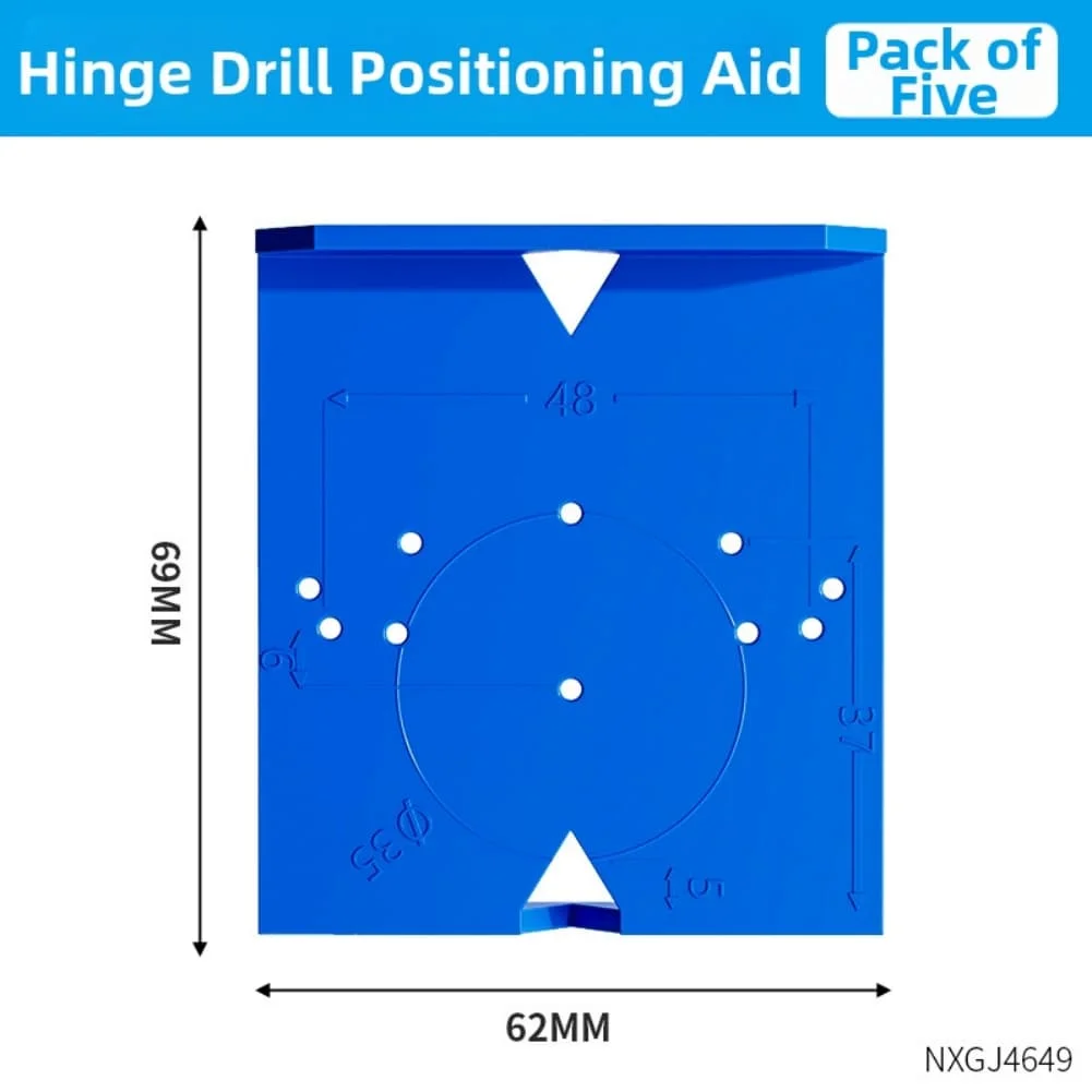 For DIY Cabinet Installation Cabinet Hinge Jig 35mm 40mm Template Center Line Alignment Precise Cup Positioning