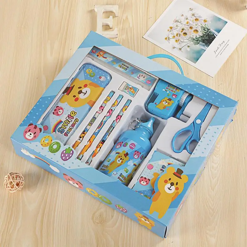 Pencil Case Set Multi-function Stationery Kit Water Bottle Notebook Stationery Kit Kids Art And Crafts For Birthday Holiday