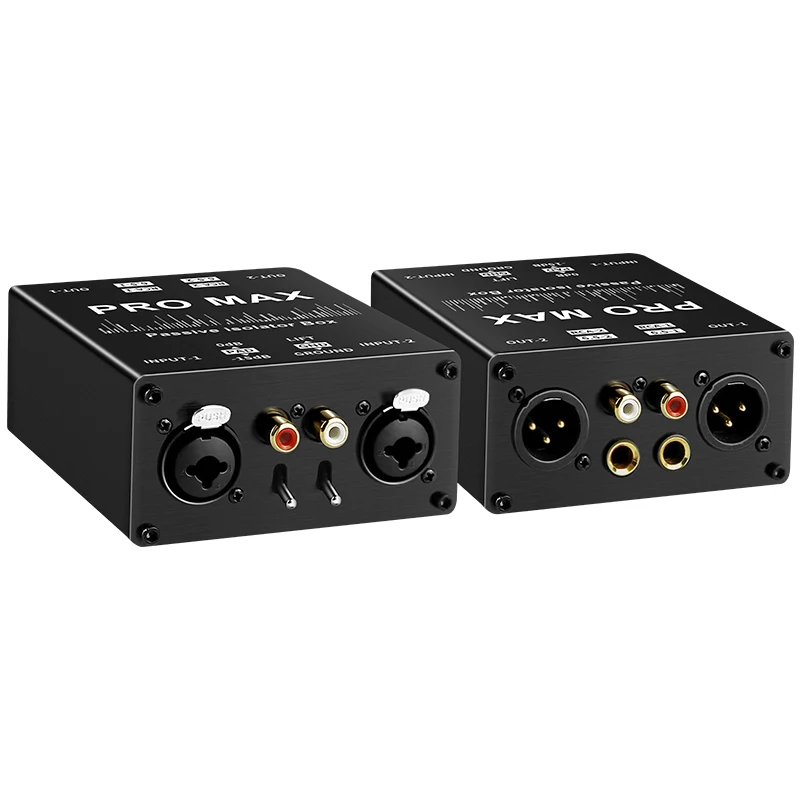 1 Stück Dual-Channel 6.5 XLR Mixer Audio-Isolator Stromgeräuschfilter Mikrofon-Common-Ground-Isolator Mixer