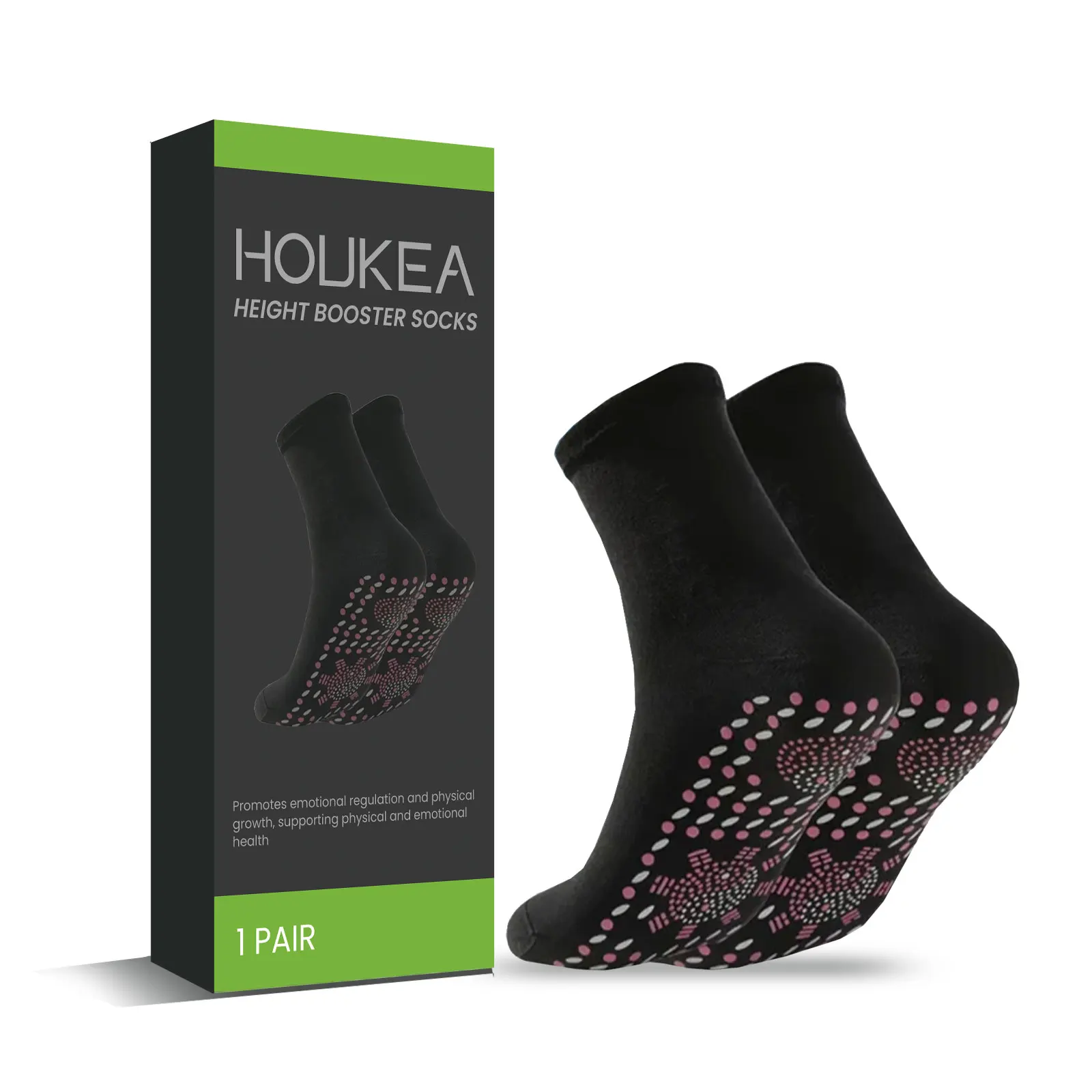 Self-Heating Foot Socks, Skin-Friendly Elastic Breathable Socks with Massage Texture, Cozy Foot Wear