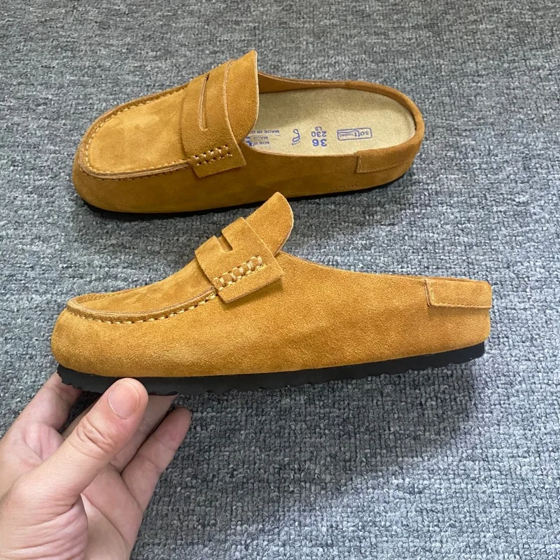 Modische Halbschuhe aus Rindsleder mit Zehenkappe, dicksohlig, bequem, atmungsaktiv, Retro-Look, lässig, für Herren – Detail 18