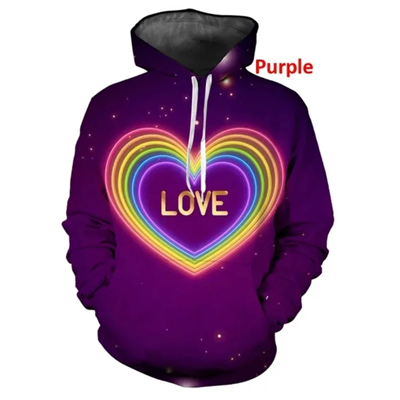 New Popular LGBT Rainbow Flag Lesbians Gays 3d Hoodies Pullover Fashion MenWomen Hoodie Casual Long Sleeve 3D Hooded Sweatshirts view 5