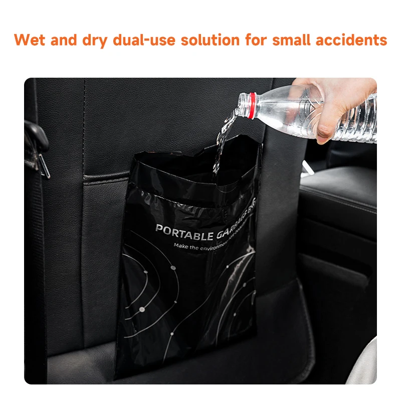 

40 шт., самоклеящиеся мешки для мусора на заднее сиденье автомобиля