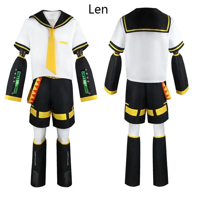 

Anime Rin Len Cosplay Costume Len Rin Cosplay Len Costume Kagamine JK Uniform for Halloween Comic Con Outfits