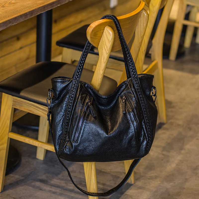 

2025 New Tote Bag; Woven Tote Bag; Single Shoulder Crossbody Bag; Women's Soft Leather Handbag; Bucket Tote Bag