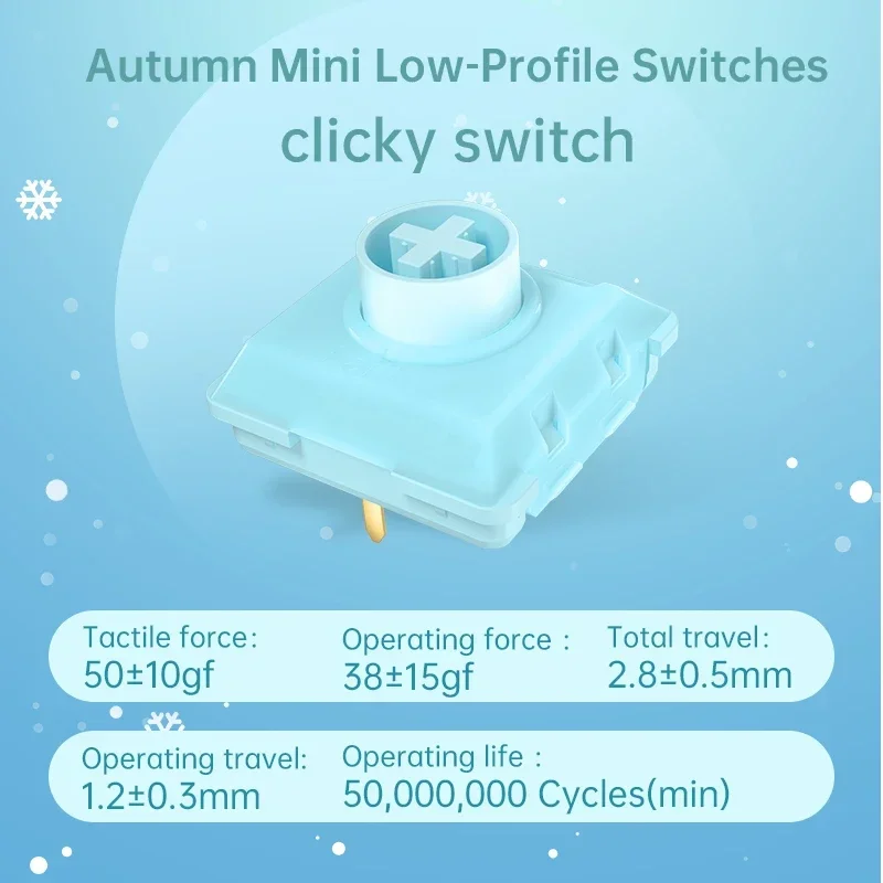Kailh Four Seasons Spring Summer Autumn Winter MINI Low Profile Keyboard Switch Mini Mechanical Keyboard Switches Hot-Swappable