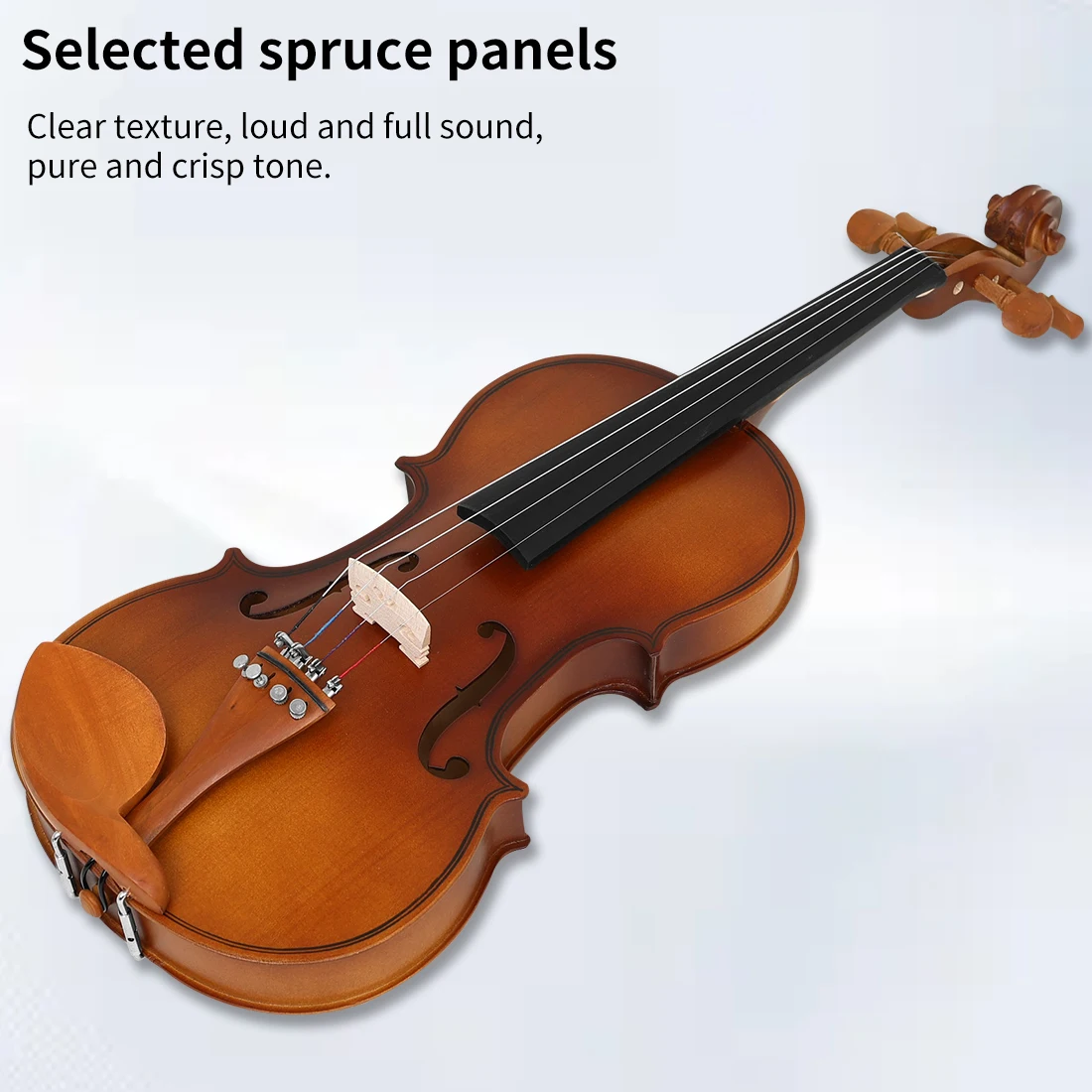 

AV-212 Violin Popular Basswood Color Rubbed Plywood Jujube Wood Violin Professional Violin Instrument With Bow & Case Rosin