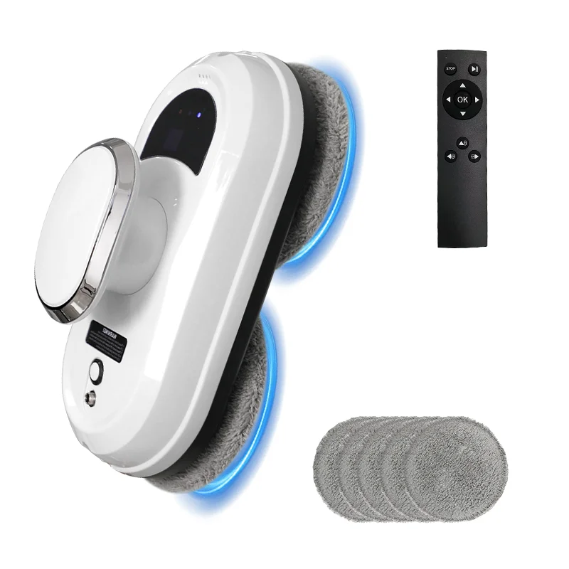 Интеллектуальный, ультратонкий, полностью автоматический ультразвуковой робот для мытья окон с водяным распылением, электрическая очистка окон с дистанционным управлением