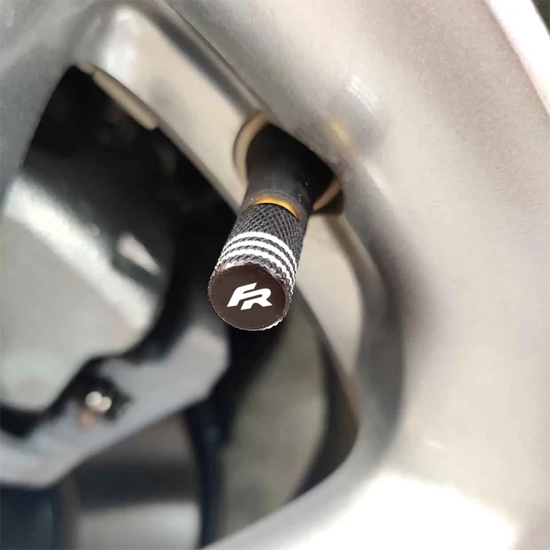 عجلة السيارة الإطارات صمام قبعات الإطارات الجذعية يغطي الغبار مقاوم للماء ل سيات ليون FR + 2019 2020 2021 2022 2023 2024 2025 + اكسسوارات #5