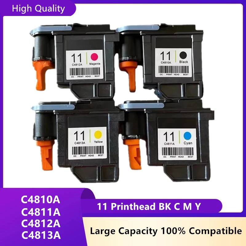 

Восстановленная печатающая головка HP 11 HP11 C4810A C4811A C4812A C4813A Печатающая головка для HP 500 800 510 100 110 111 120 1000 1100 1200