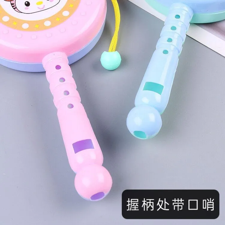 ของเล่นเด็กเด็ก 0-1 ปี Ringing Bell ทารกแรกเกิดมือ Ringing Bell การ์ตูน Rattle กลองปริศนาของเล่น rattle accessoire bebe