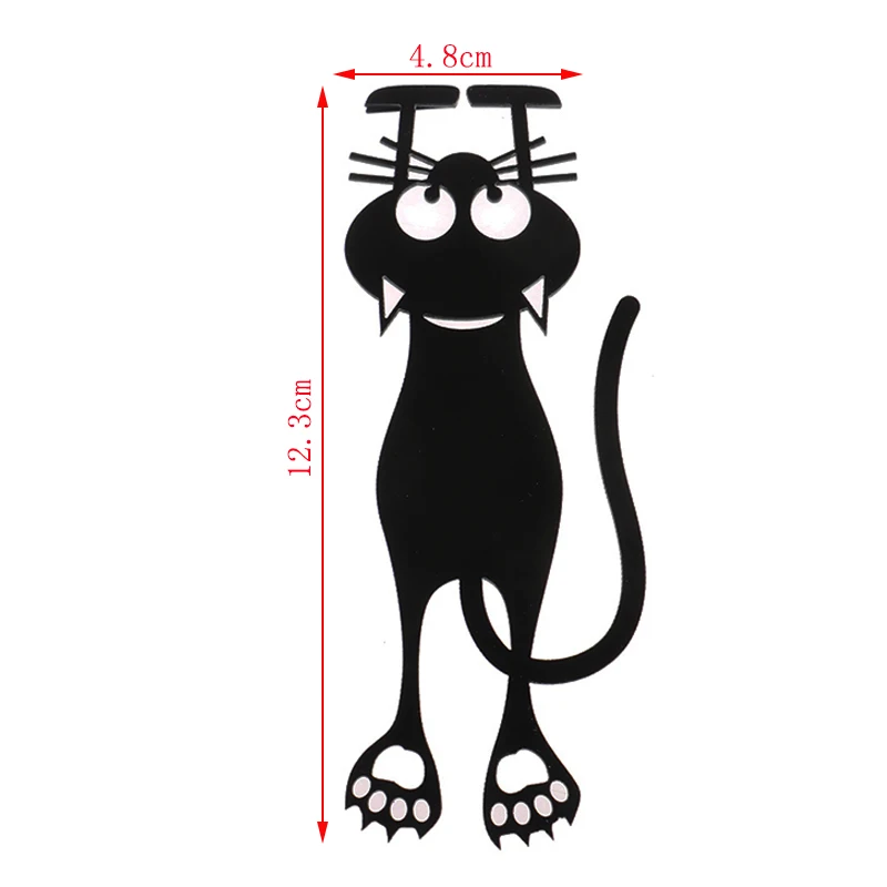 1PC Bookmark Black Cat Book Holder For Book Papers Creative Gift Bookmark
