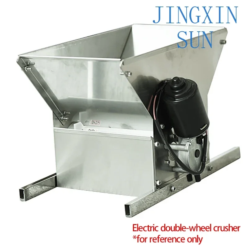 Can Crusher Electric Stainless Steel Electric Single Wheel Crusher Small Family Home-Brewed Wine Fruit  24V
