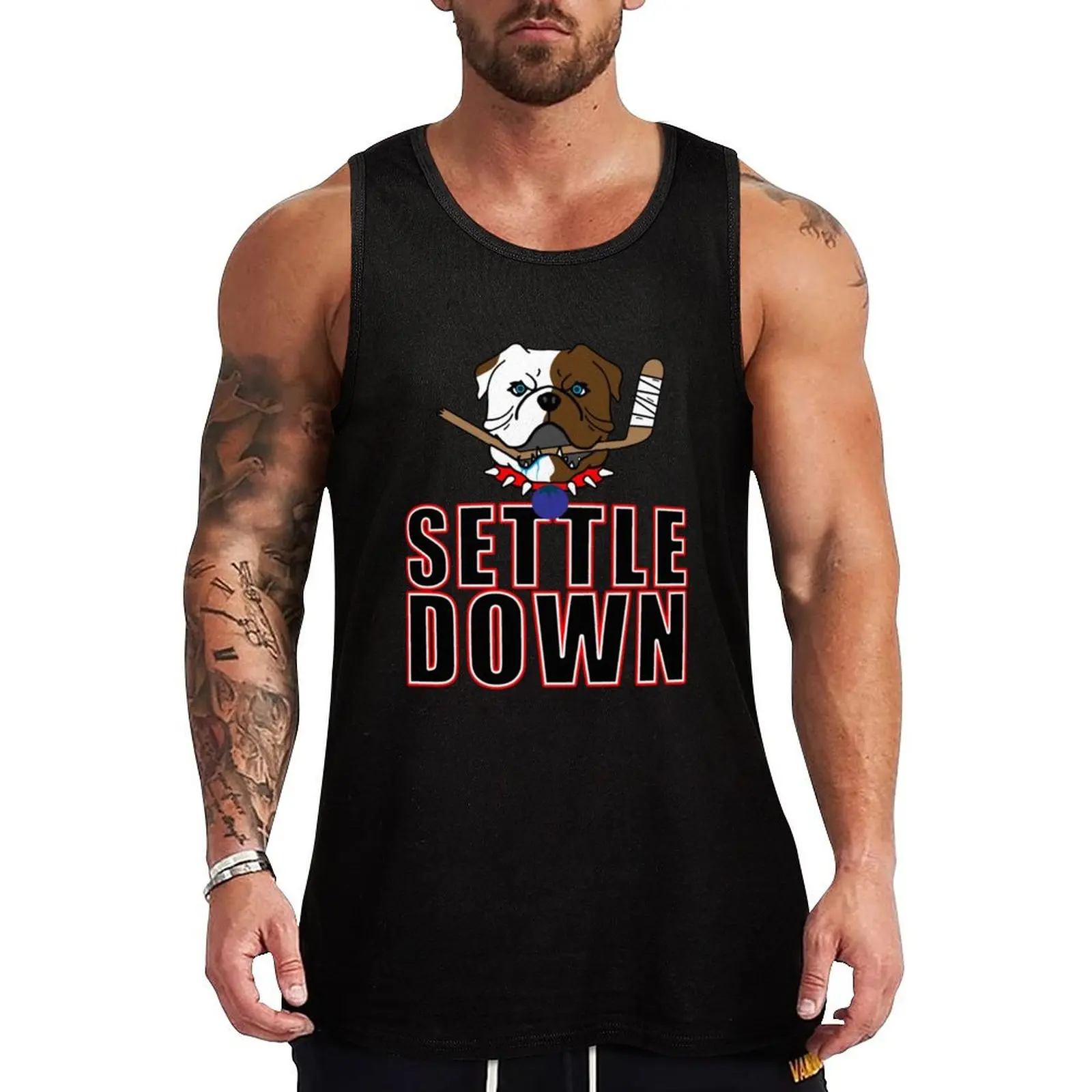

Shoresy - Settle Down Tank Top gym training accessories anime t-shirts men clothing