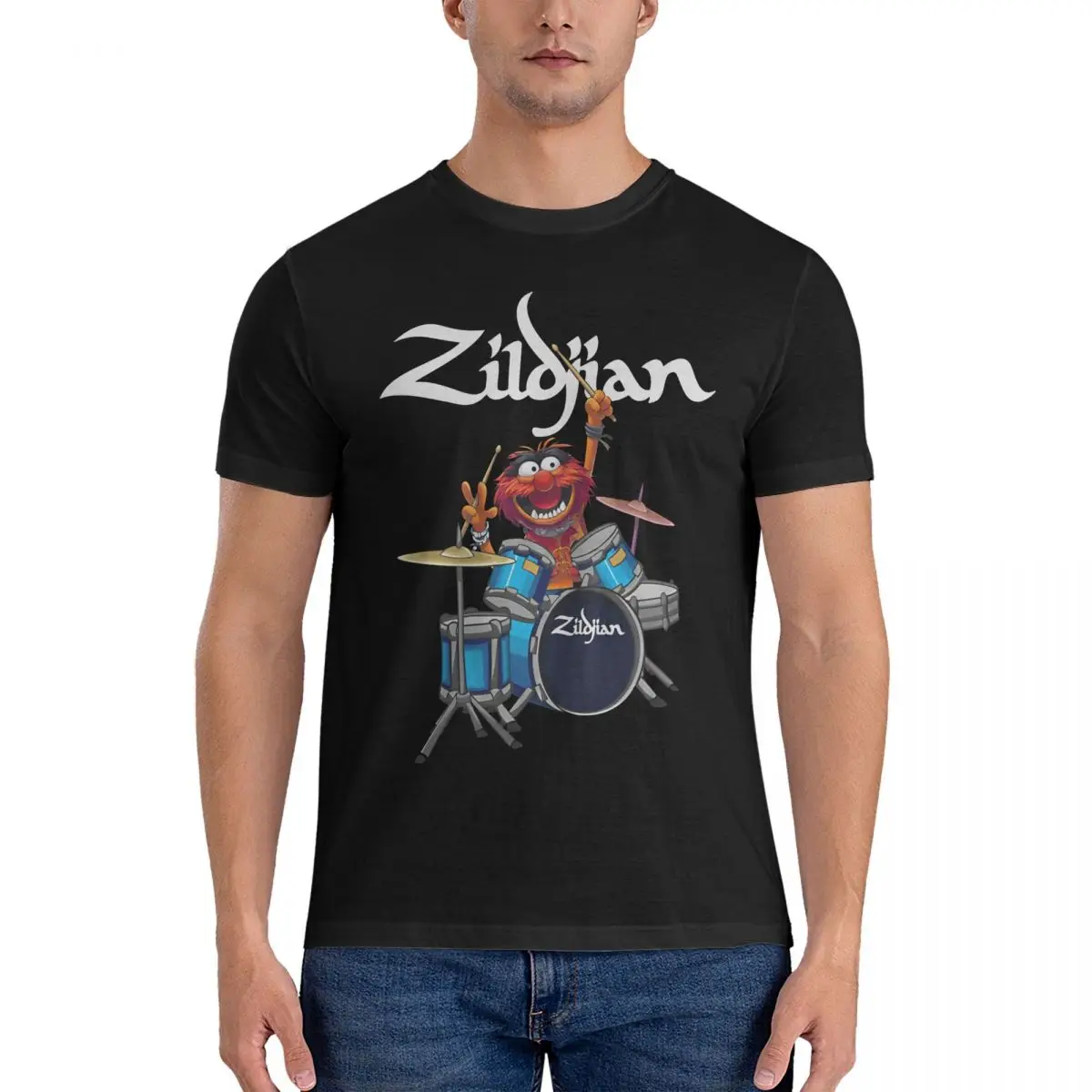 Novelty LOGO T-Shirt for Men Round Neck 100% Cotton T Shirts Zildjian Short Sleeve Tees 4XL 5XL Clothes