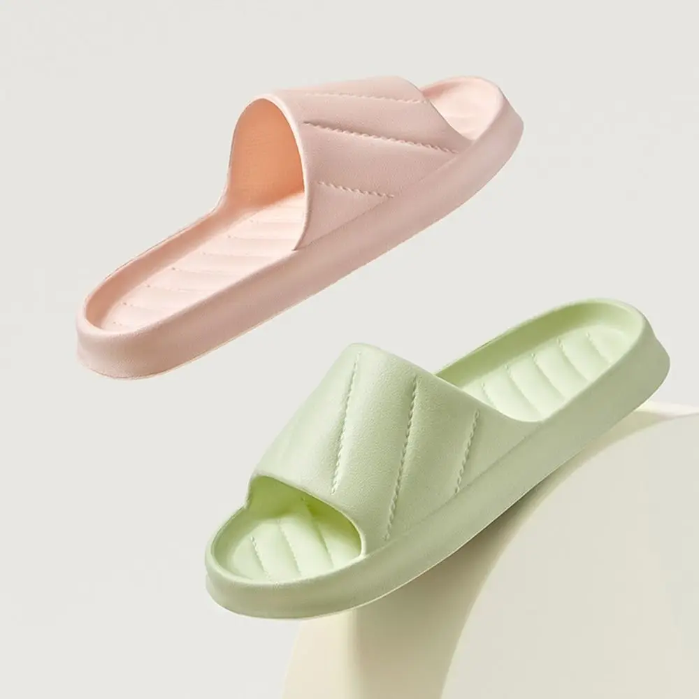 جديد لينة إيفا المرأة النعال شريط الديكور كاندي الألوان حذاء كاجوال لطيف عدم الانزلاق شباشب حمام الاستخدام المنزلي