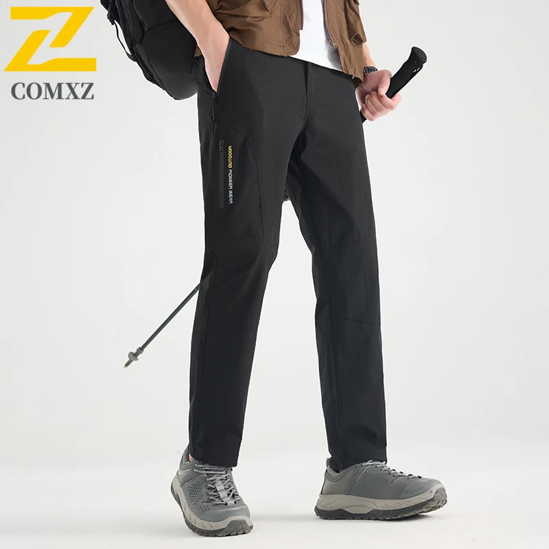 

Unisex Cargo Pants American Style Streetwear Spring-Summer Waterproof Windproof Ice Silk Quick-Dry Loose Outdoor Casual Sports