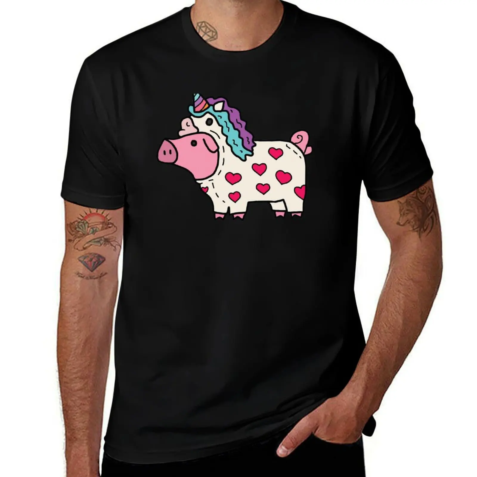 

Unipig T-Shirt vintage clothes Blouse blanks anime tshirt t shirt men 100℅ cotton