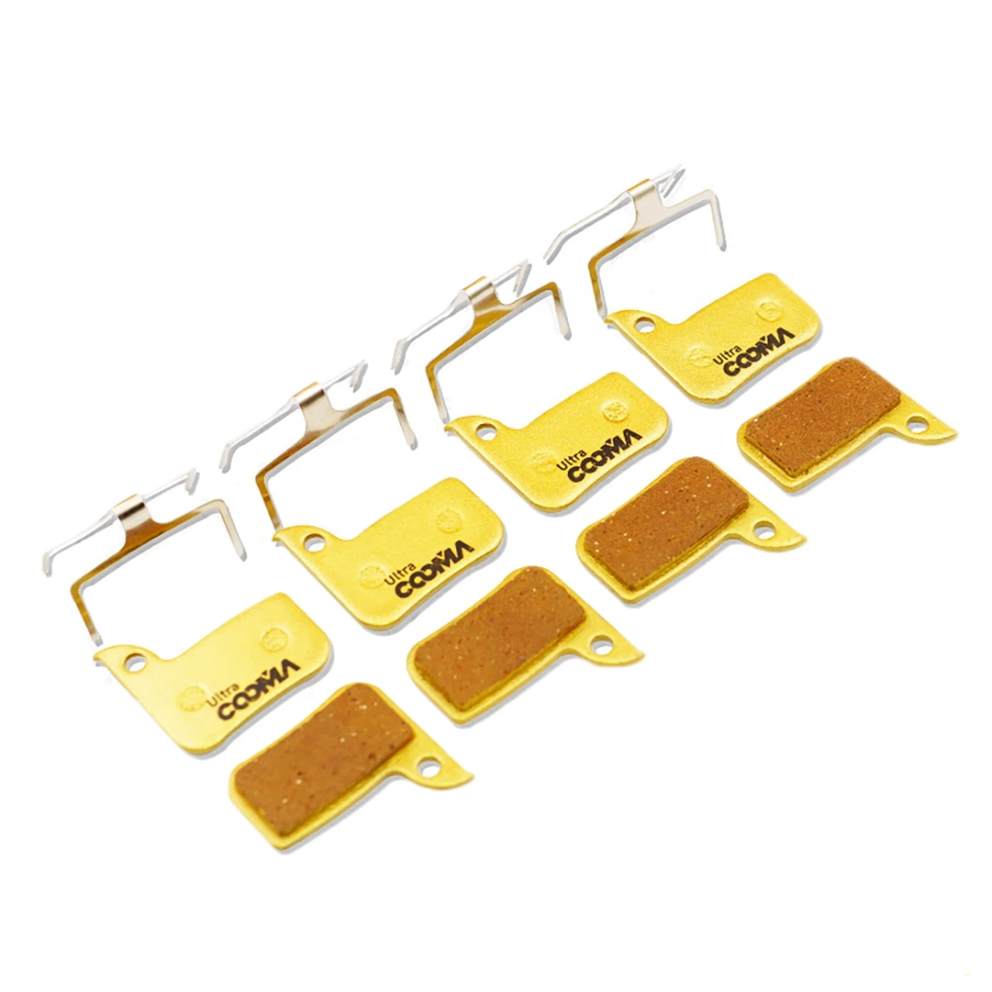 AEF5-4 Pairs Full Metal Bicycle Disc Brake Pads For SRAM Level,Red 22 B1,Force 22,CX1,Rival 22,S700 B1,Ultra Class