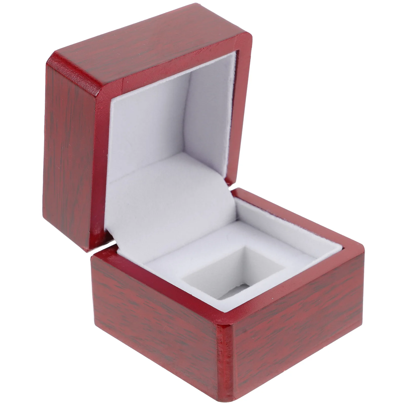 

Ring Box Wooden Storage ganizer for Wedding Engagement Birthday Proposal Ceremony Small Jewelries Display Case