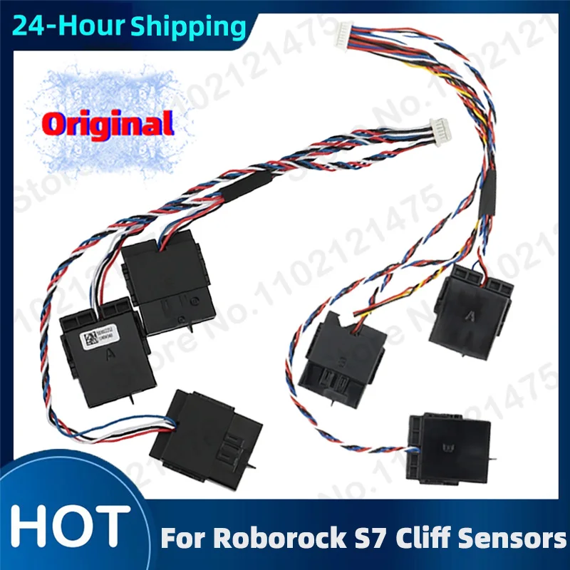 

Original Left Right Cliff Harness Assembly Spare Parts Roborock S7 S70 S75 Vacuum Cleaner Cliff Sensor Accessories