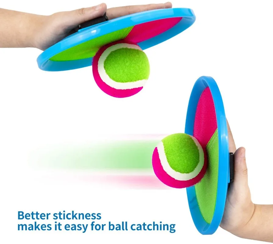 Children's Suction Ball Sticky Target Racket Throwing Catch Sports Equipment Family Interactive Ball Sports Leisure Toys