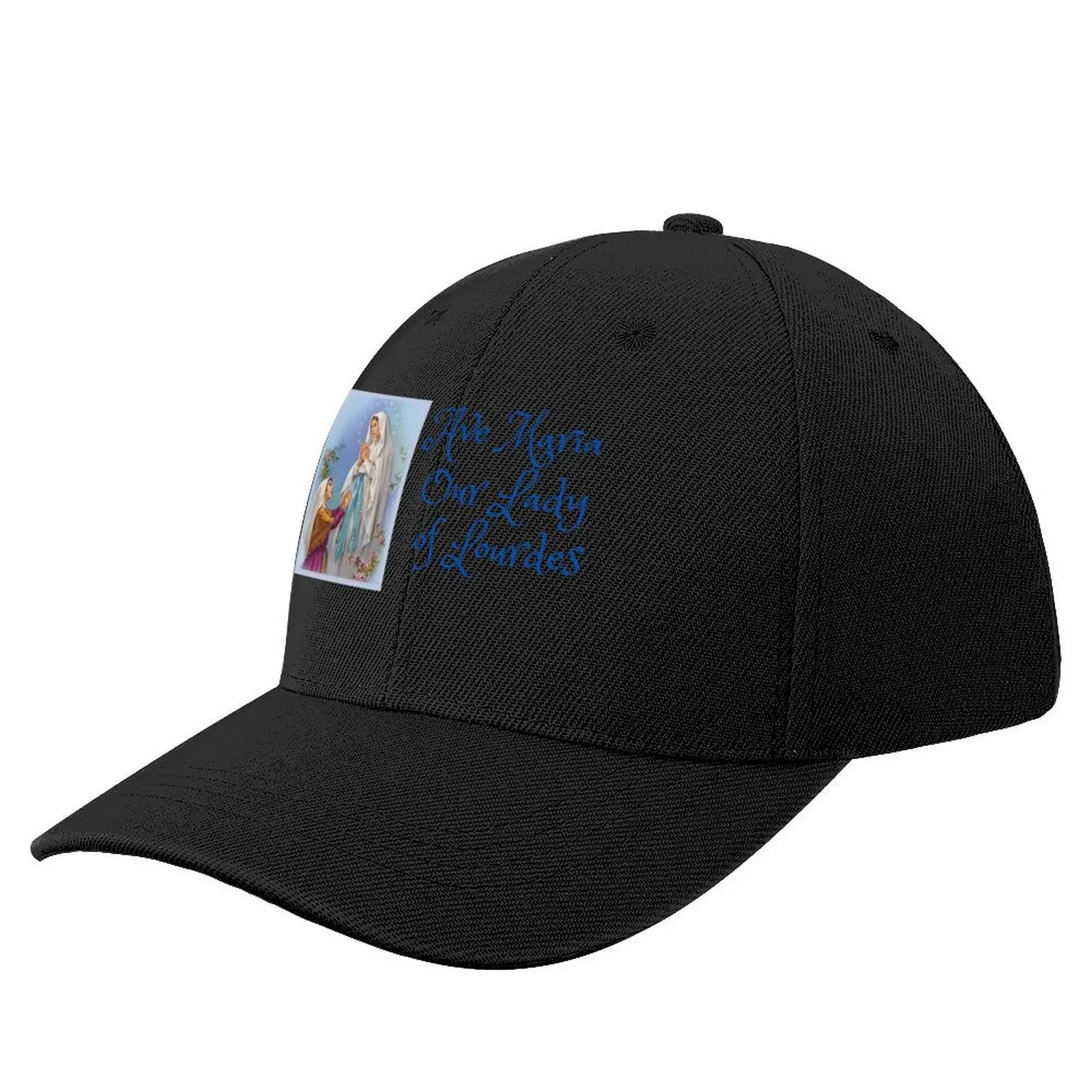 

Ave Maria Our Lady of Lourdes 11 February to 16 July 1858 Baseball Cap Golf Hat Man Beach Sunscreen Trucker Hats For Men Women's