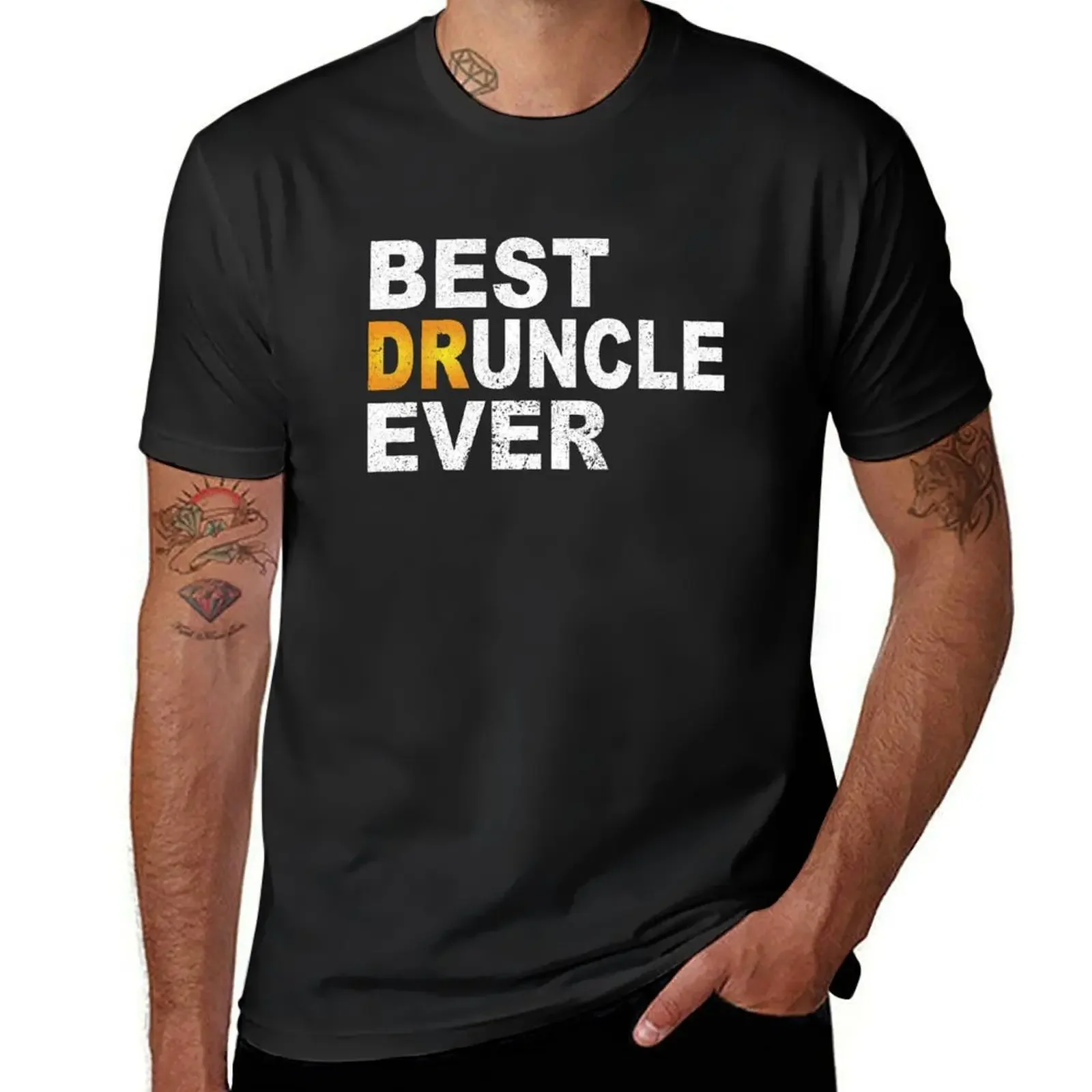 Drunk Uncle Druncle Equation Gift For Uncle T-Shirt blue archive rapper graphic tees vintage clothes funny t shirts for men