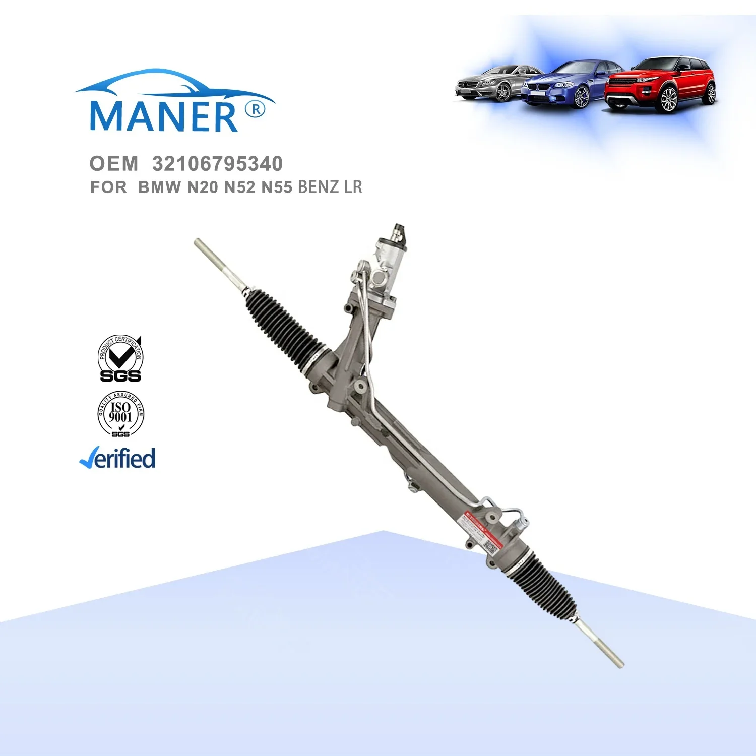 MANER 32106795340 Auto Parts Steering Gear Power LHD Steering Rack For BMW E60 5 Series 2003-2010
