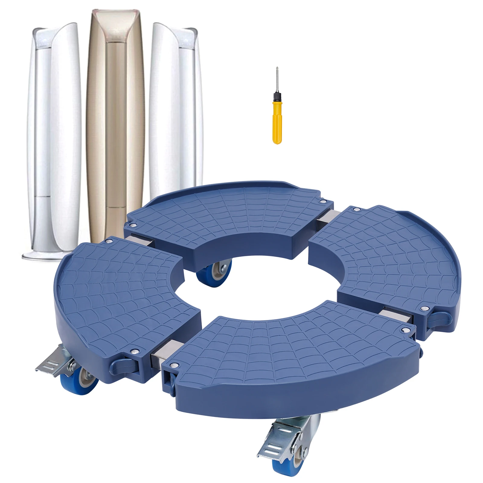 

Round plant trolley, Flower trolley for outdoor and indoor use, Trolley plant caddy with wheels, Flower pot rack