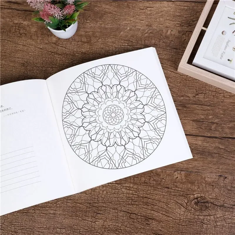 Imagem -02 - Conheça o Lotus-mandala Pintura Livro para Adultos Alívio do Estresse Psicológico Colorir