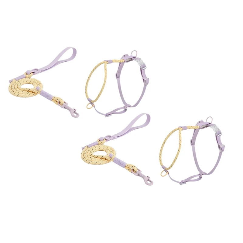 

Kawaii Summer Cooling Pet Harness Leash Set For Medium Large Dogs No Pull Nylon Adjustable Dog Harness Suit French