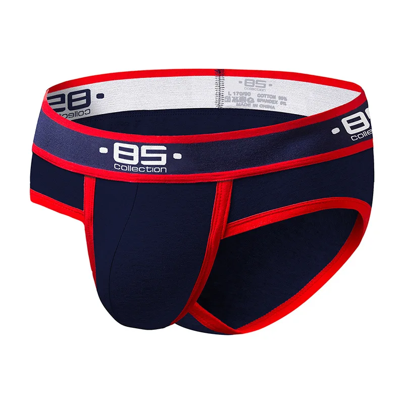 

85BS модное брендовое мужское нижнее белье, однотонные классические трусы с низкой талией, модные мужские трусы BS145